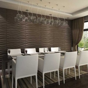 Beach 3D Board White Wall Panels