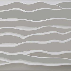 Beach 3D Board White Wall Panels