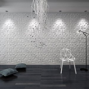 Maze 3D Board White Wall Panels