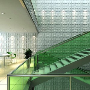Mosaics 3D Board White Wall Panels