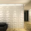 Mosaics 3D Board White Wall Panels