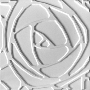 Peony 3D Board White Wall Panels