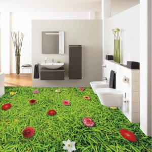 3D Carpet Grass Epoxy Flooring