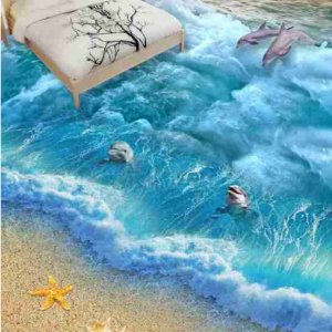 3D Epoxy Seaworld Floor Real View