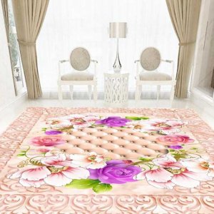 3d Pink Flower Epoxy Floor