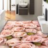 3d Pink Rose Buque Epoxy Flooring